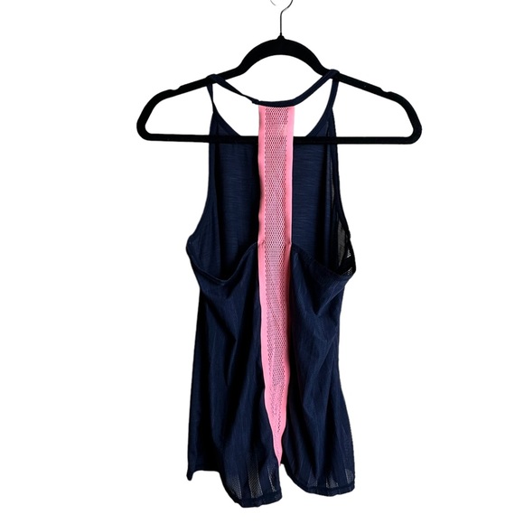 Athleta Kettlebella Tank Top Navy Blue and Coral Women’s Size Small - Picture 3 of 16